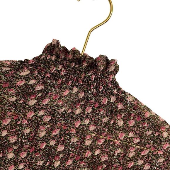 Cabi Knife Pleat Blouse Romantic High Neck Size Small - Picture 7 of 9